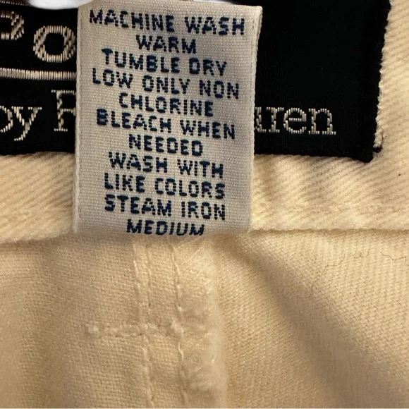 Vintage Ralph Lauren Two Pleat Shorts Mens 36 White Cotton Retro VTG Preppy L
